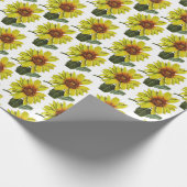 Sonnenblumenpapier Geschenkpapier (Ecke)