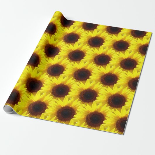 Sonnenblumenpapier Geschenkpapier (Ungerollt)