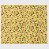 Sonnenblumenpapier Geschenkpapier (Flach)