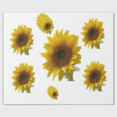 Sonnenblumenpapier Geschenkpapier (Flach)