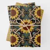 Sonnenblumenpapier Geschenkpapier Set (Beispiel)