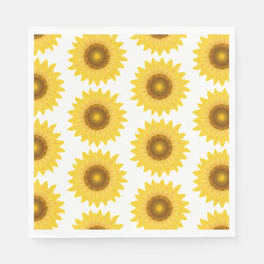 Sonnenblumenpapier Napkins Serviette (Vorderseite)