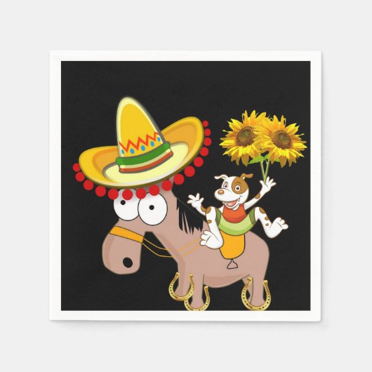 Sonnenblumenpapier Napkins Serviette (Vorderseite)