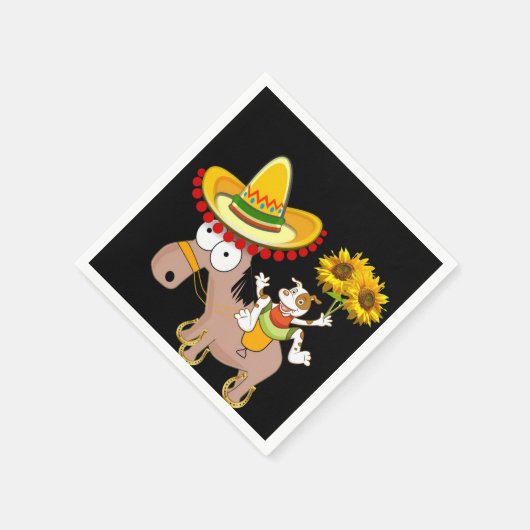 Sonnenblumenpapier Napkins Serviette (Ecke)