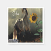 Sonnenblumenpapier Napkins Serviette (Vorderseite)