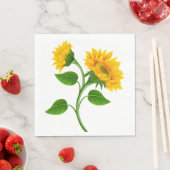 Sonnenblumenpapier Napkins Serviette (Beispiel)