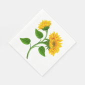 Sonnenblumenpapier Napkins Serviette (Ecke)