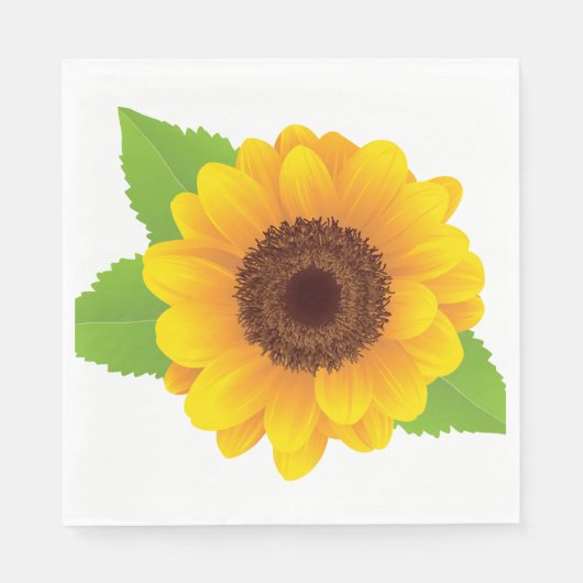 Sonnenblumenpapier Napkins Serviette (Vorderseite)