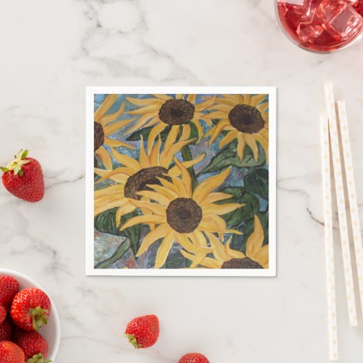 Sonnenblumenpapier Napkins Serviette (Beispiel)