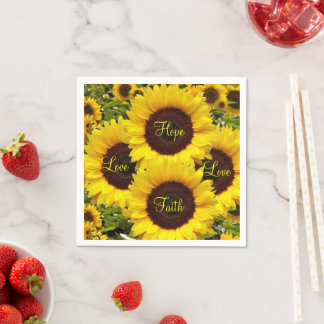 Sonnenblumenpapier Napkins Serviette