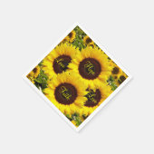 Sonnenblumenpapier Napkins Serviette (Ecke)