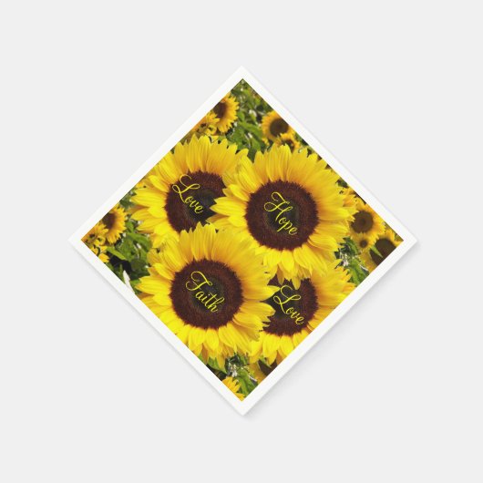 Sonnenblumenpapier Napkins Serviette (Ecke)