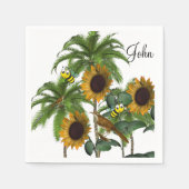 Sonnenblumenpapier Napkins Serviette (Vorderseite)