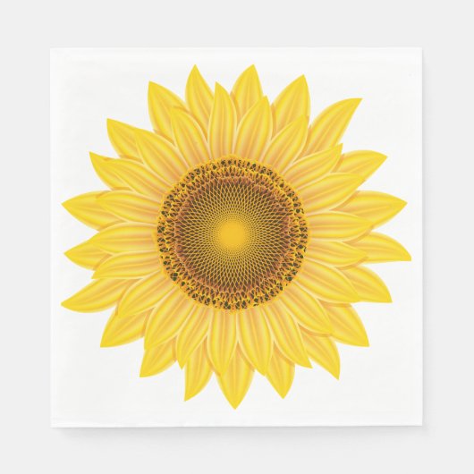 Sonnenblumenpapier Napkins Serviette (Vorderseite)