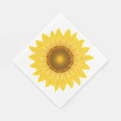 Sonnenblumenpapier Napkins Serviette (Ecke)