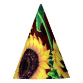 Sonnenblumenpapier-Party-Hut Partyhütchen (Vorderseite)