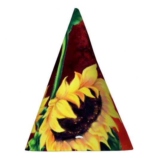 Sonnenblumenpapier-Party-Hut Partyhütchen (Rechts)