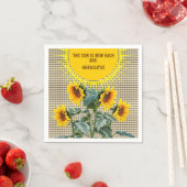 Sonnenblumenpapier Party Napkins Serviette (Beispiel)