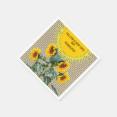 Sonnenblumenpapier Party Napkins Serviette (Ecke)