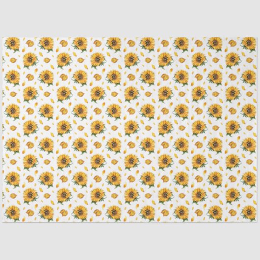 Sonnenblumenpapier Seidenpapier (Vorderseite)