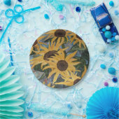 Sonnenblumenpapier-Teller Pappteller (Party)
