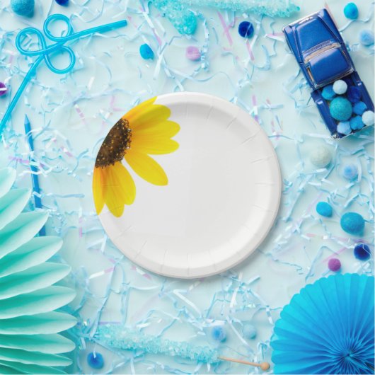 Sonnenblumenpapier-Teller Pappteller (Party)