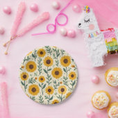 Sonnenblumenpapier und Party-Teller Pappteller (Party)