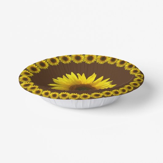 Sonnenblumenpapiere Pappteller (Gewinkelt)
