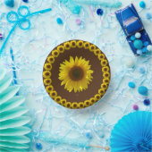 Sonnenblumenpapiere Pappteller (Party)