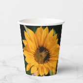 Sonnenblumenpapierkups Pappbecher (Vorderseite)