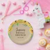 Sonnenblumenpapierplatte Pappteller (Party)