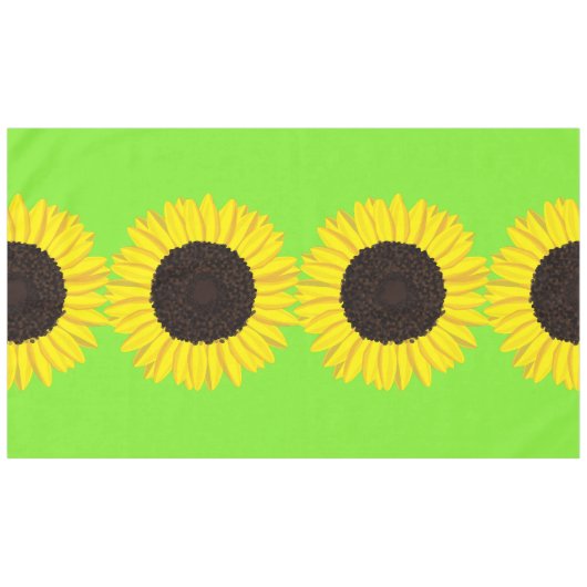 Sonnenblumenpartei Tischdecke (Vorderseite (Horizontal))