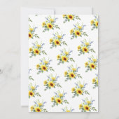 Sonnenblumenpartys im Wasser Einladung (Rückseite)