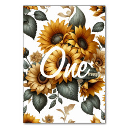 Sonnenblumenpfanne Tischnummer