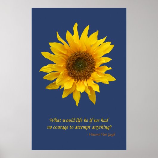 Sonnenblumenplakat drucken poster (Vorne)