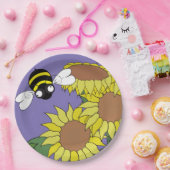 Sonnenblumenplatte Party Pappteller (Party)