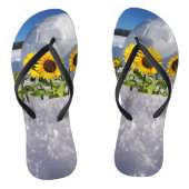 Sonnenblumenpolar Flip Flops Badesandalen (Fußbett)