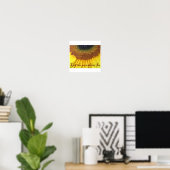 Sonnenblumenposter Poster (Heimbüro)