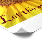 Sonnenblumenposter Poster (Ecke)