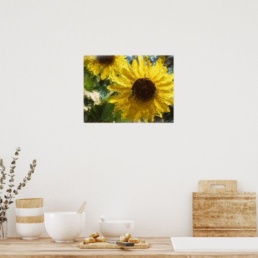 Sonnenblumenposter Poster (Küche)