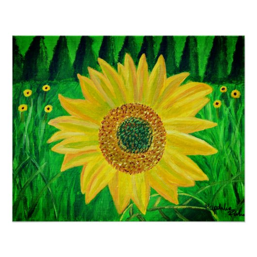 Sonnenblumenposter poster (Vorderseite)