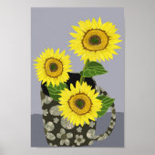 Sonnenblumenposter Poster (Vorne)