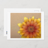 Sonnenblumenpostkarte Postkarte (Vorne/Hinten)