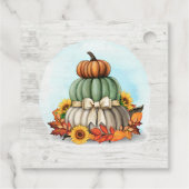 Sonnenblumenpumpen Rustikale Chalkboard-Farm Hochz Geschenkanhänger (Rückseite)