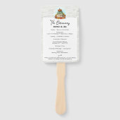 Sonnenblumenpumpenprogramm Rustikale Hochzeit im H Fächer (Vorderseite)