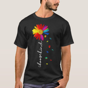 Sonnenblumenpuzzle Autismus Ribbon wählen Kind Aut T-Shirt