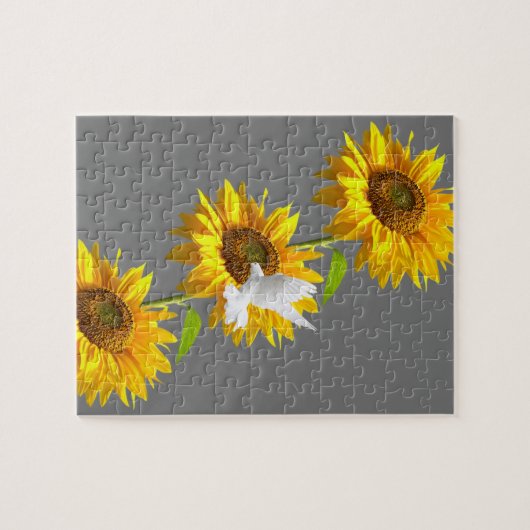 Sonnenblumenpuzzles Blütentaube Puzzle (Horizontal)