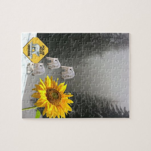 Sonnenblumenpuzzles Eisbär Puzzle (Horizontal)