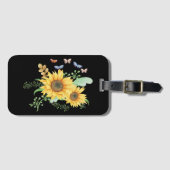 Sonnenblumenquelle Gepäckanhänger (Vorderseite (Horizontal))