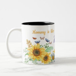 Sonnenblumenquelle Zweifarbige Tasse